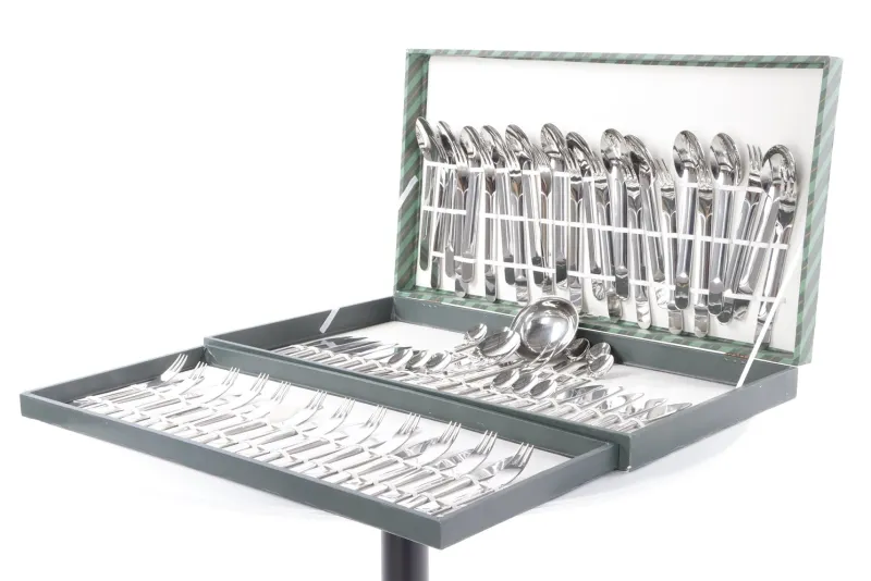 Pamono Cutlery Service by Sehersind for Wellner, 1950s, Set of 75> Cutlery & Serving Utensils