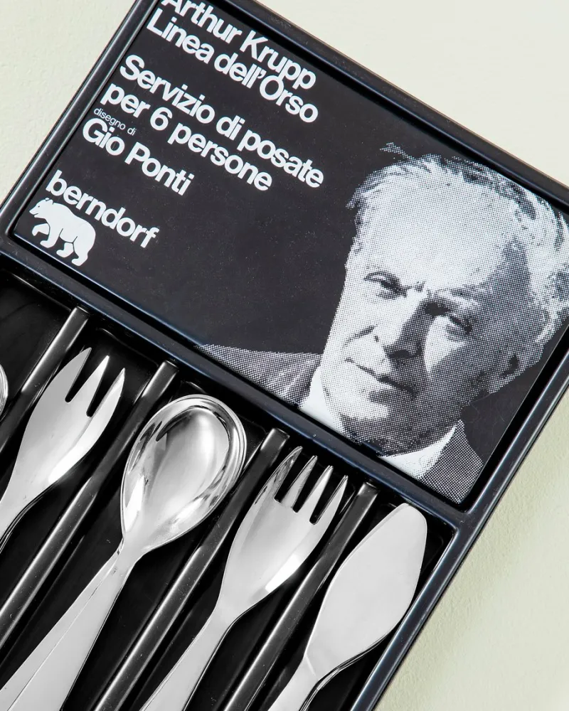 New Pamono Cutlery Set by Gio Ponti for Arthur Kropp Berndorf, 1970s, Set of 28