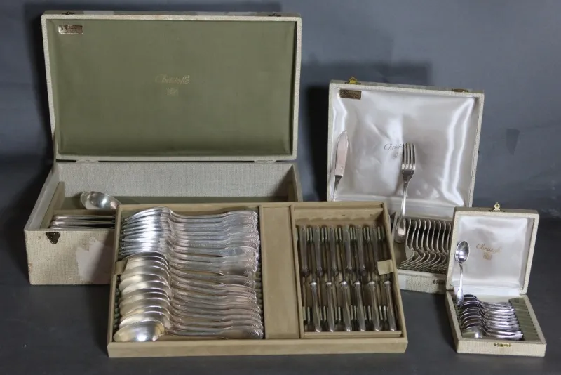 Pamono Cutlery Set from Cristofle, Set of 97> Cutlery & Serving Utensils