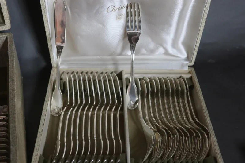Pamono Cutlery Set from Cristofle, Set of 97> Cutlery & Serving Utensils