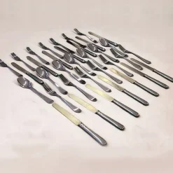 Pamono Cutlery Set in .800 Silver, Set of 35 Pieces