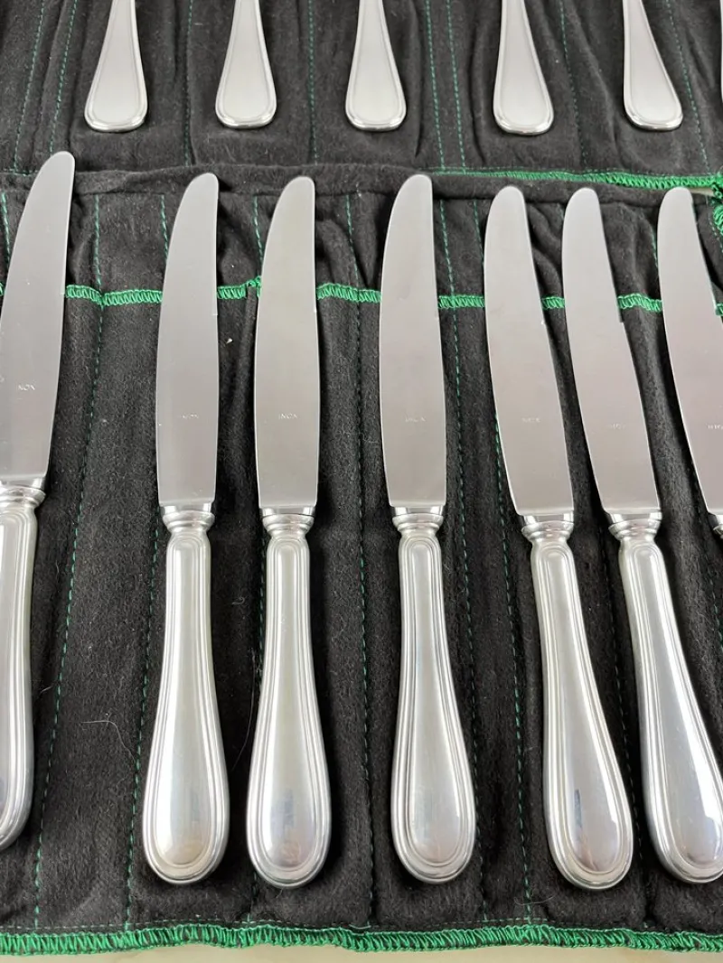 Clearance Pamono Cutlery Set in Silver from Zaramella, Italy, 1990s, Set of 101