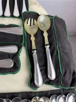 Clearance Pamono Cutlery Set in Silver from Zaramella, Italy, 1990s, Set of 101