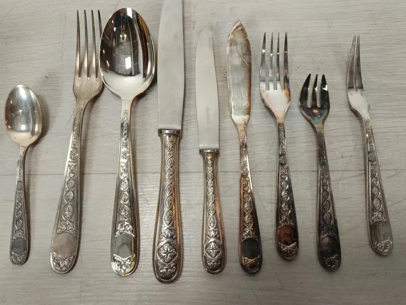 Pamono Cutlery Set with Box from Christofle, 1970s, Set of 114> Cutlery & Serving Utensils