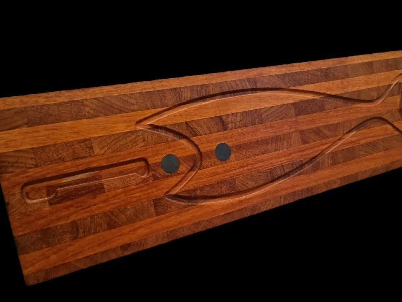 Pamono Cutting Board or Serving Dish in Solid Teak from Digsmed, Denmark> Serving Dishes