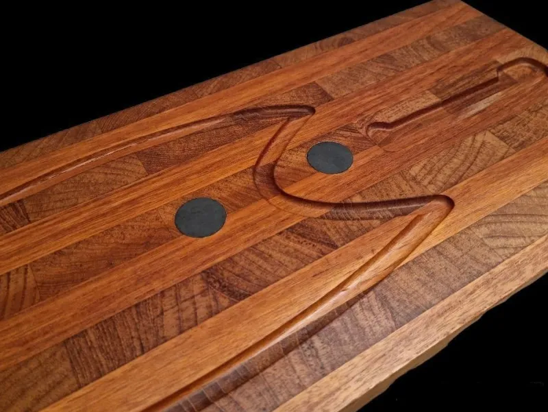 Pamono Cutting Board or Serving Dish in Solid Teak from Digsmed, Denmark> Serving Dishes