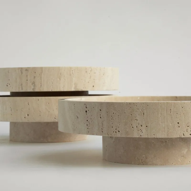 Pamono Cyclo Travertine Bowl from Kiwano Concept> Tabletop|Bowls