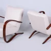 Pamono Czech Art Deco Armchairs attributed to J. Halabala for Up Závody, 1930s, Set of 2> Lounge Chairs & Armchairs