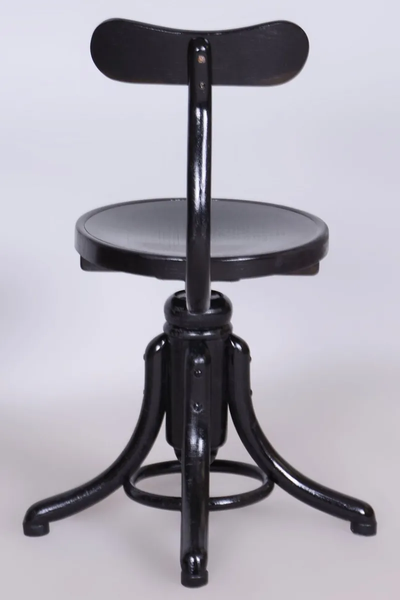 Outlet Pamono Czech Art Deco Beech Piano Swivel Chair attributed to Thonet, 1930s
