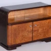 Pamono Czech Art Deco Cabinet in Oak, Maple and Glass, 1930s> Cabinets & Wardrobes
