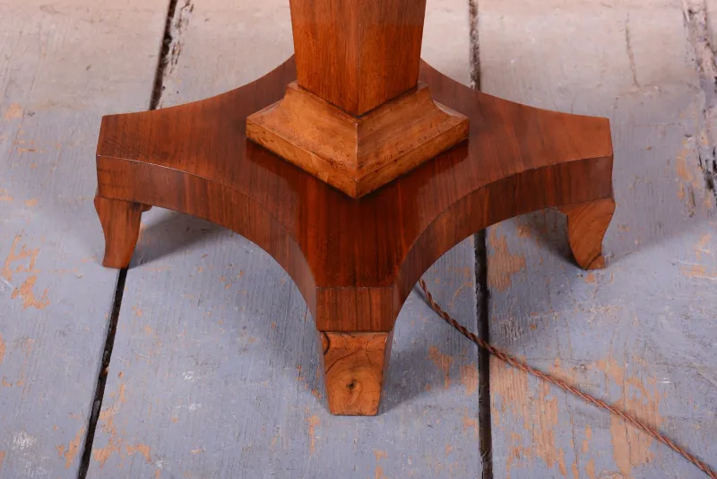 Pamono Czech Art Deco Walnut Floor Lamp, 1920s> Floor Lamps