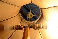 Pamono Czech Art Deco Walnut Floor Lamp, 1920s><noscript><img width=