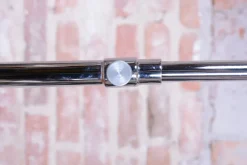 Sale Pamono Czech Bauhaus Floor Lamp in Oak, Chrome and Glass attributed to Robert Slezak, 1930s