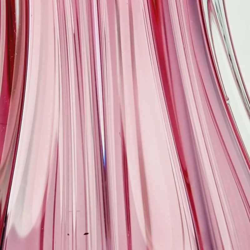 Hot Pamono Czech Crystal Glass Vase attributed to Josef Hospodka, 1970s