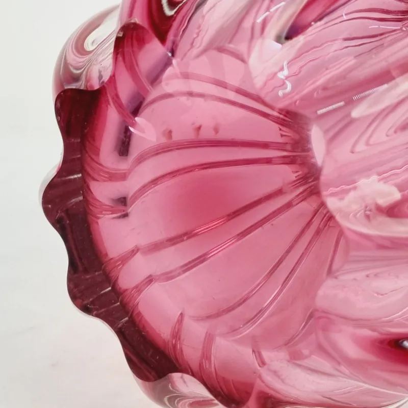 Hot Pamono Czech Crystal Glass Vase attributed to Josef Hospodka, 1970s