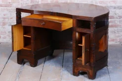 Pamono Czech Cubistic Writing Desk in Oak and Walnut, 1910s> Desks