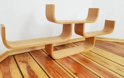 Sale Pamono Czechoslovak Plywood Shelf by Ludvik Volak for Drevopodnik Holesov, 1960s