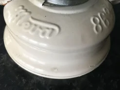 Discount Pamono Czechoslovakian Electrified Metal Meva Oil Lamp / Lantern