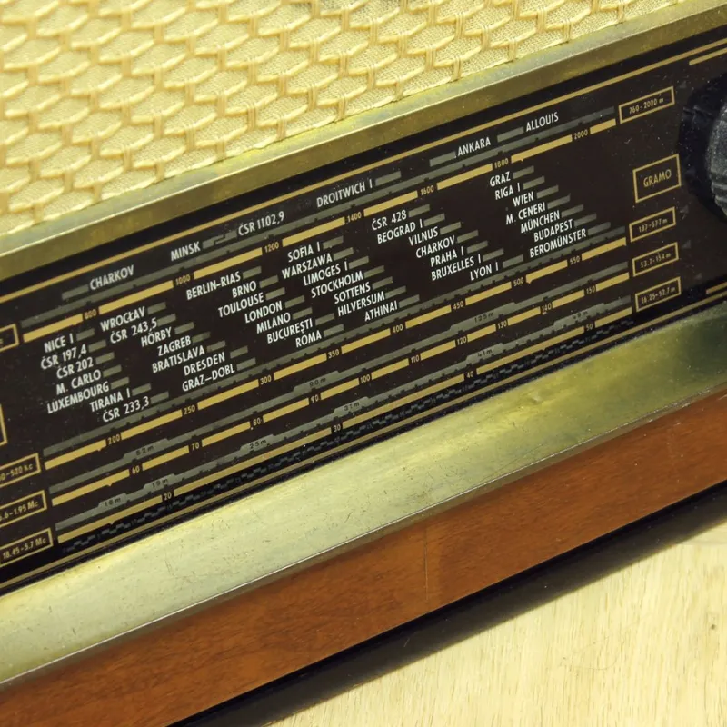 Clearance Pamono Czechoslovakian Original Tesla Dirigent Gramoradio, 1956