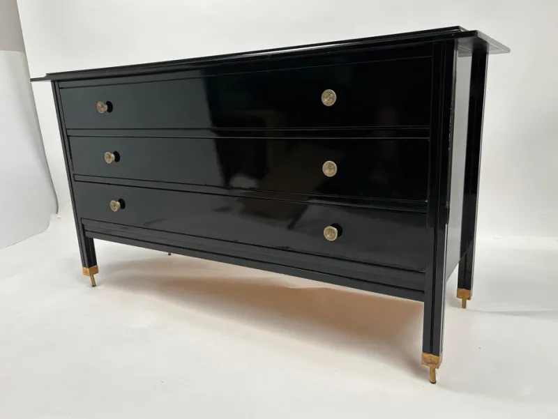 Pamono D154 Chest of Drawers in Lacquered Wood by Carlo de Carli for Sormani, Italy, 1963> Dressers, Commodes & Chests