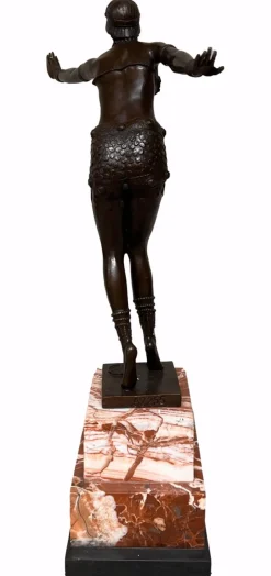 Pamono D. H. Chiparus, Dancer, 1900, Bronze on Marble Base> Art Deco