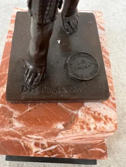 Pamono D. H. Chiparus, Dancer, 1900, Bronze on Marble Base><noscript><img width=