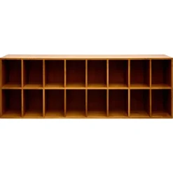 Pamono Dada Est. Custom Oak Vinyl Record Cabinet, Handcrafted Storage with Midcentury> Tables