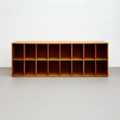 Pamono Dada Est. Custom Oak Vinyl Record Cabinet, Handcrafted Storage with Midcentury> Tables