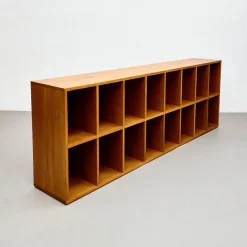 Pamono Dada Est. Custom Oak Vinyl Record Cabinet, Handcrafted Storage with Midcentury><noscript><img width=
