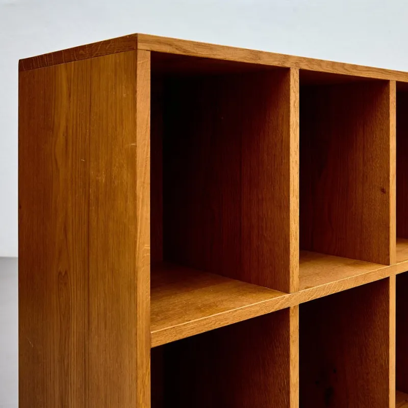 Pamono Dada Est. Custom Oak Vinyl Record Cabinet, Handcrafted Storage with Midcentury> Tables