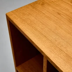 Pamono Dada Est. Custom Oak Vinyl Record Cabinet, Handcrafted Storage with Midcentury><noscript><img width=