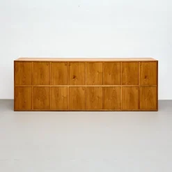 Pamono Dada Est. Custom Oak Vinyl Record Cabinet, Handcrafted Storage with Midcentury><noscript><img width=