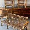 Pamono Dal Vera Bamboo and Rattan Sofa and Armchairs, 1970, Set of 3> Garden Seating