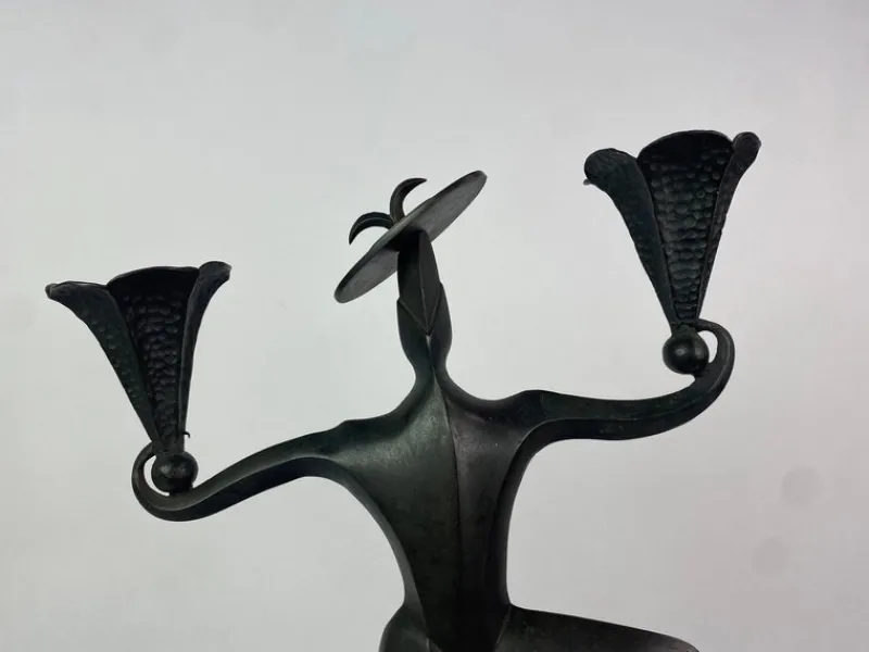 Hot Pamono Dancing Clown Candlestick by Dagobert Pechce for Wiener Werkstätte, 1890s