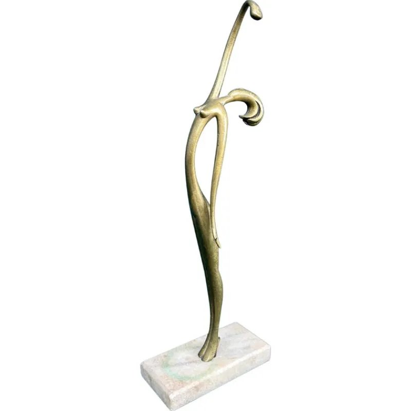 Pamono Dancing Girl Ria by Karl Hagenauer for Werkstätte Hagenauer, 1925> Art Deco|Sculpture