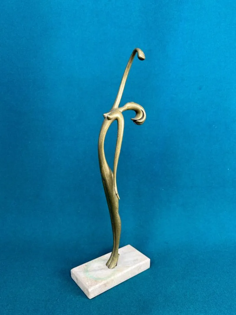 Pamono Dancing Girl Ria by Karl Hagenauer for Werkstätte Hagenauer, 1925> Art Deco|Sculpture