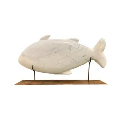 Hot Pamono Daniel Beresaluze, White Fish, 2000s, Marble