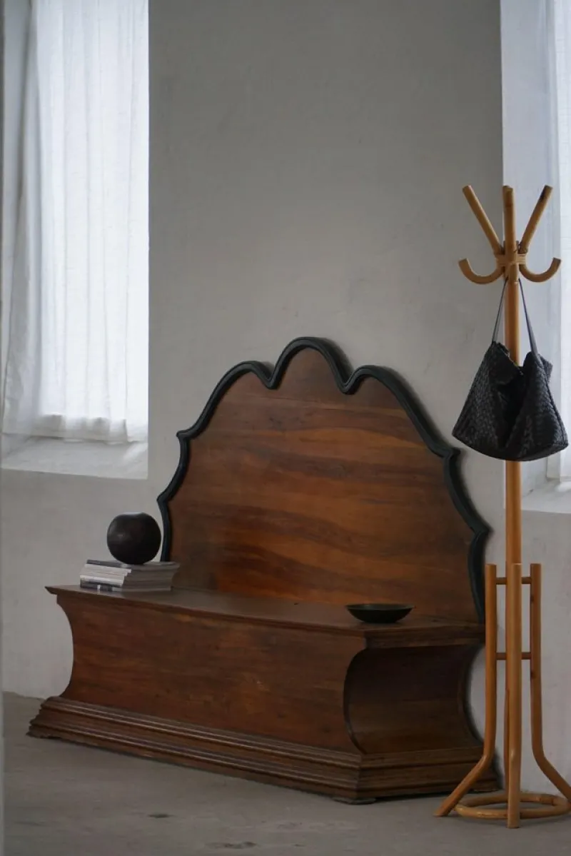 Outlet Pamono Danish Art Deco Storage Bench in Nutwood, 1920s, Set of 8