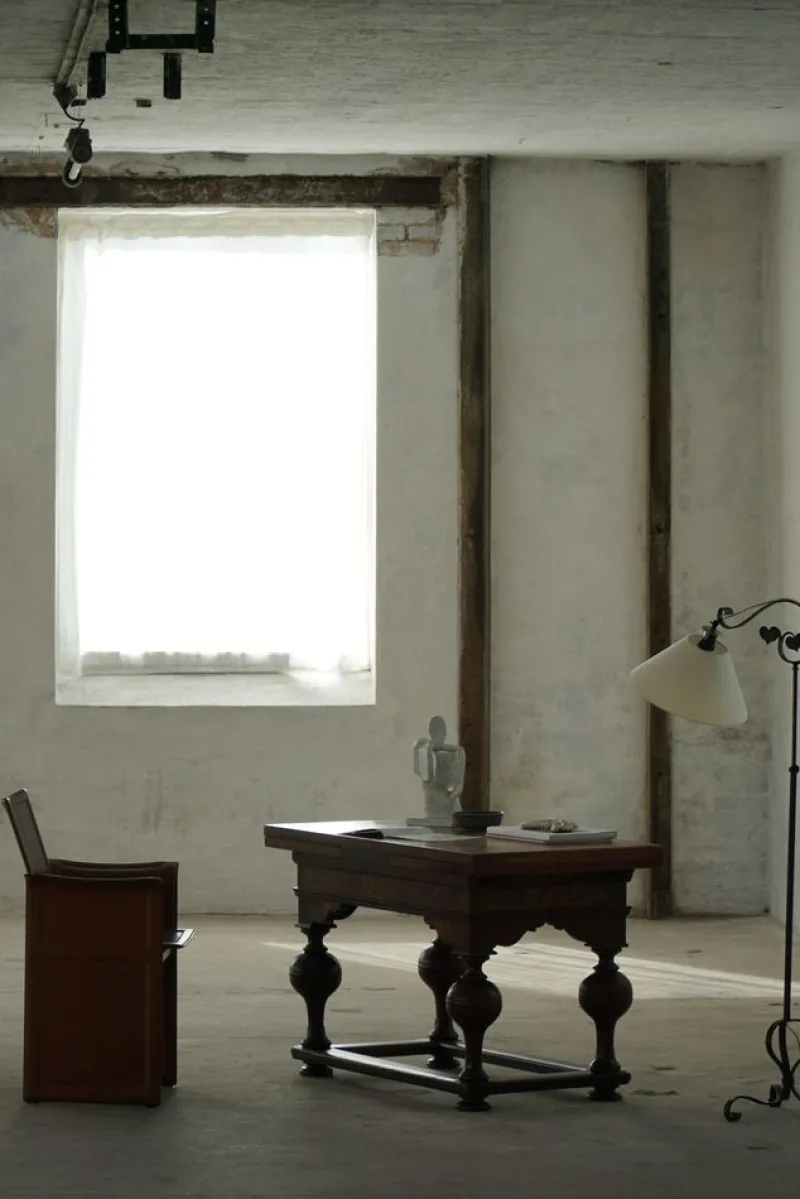 Pamono Danish Baroque Extendable Oak Table with Intarsia, 19th Century> Dining Tables & Sets
