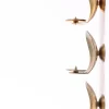 Discount Pamono Danish Brass Wall Candleholders, 1950s, Set of 3