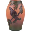 Clearance Pamono Danish Ceramic Vase with Motif of Bird on Branch from Axel Salto, 1930s