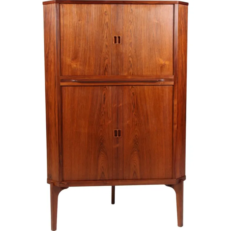 New Pamono Danish Corner Cabinet in Rosewood, 1960s