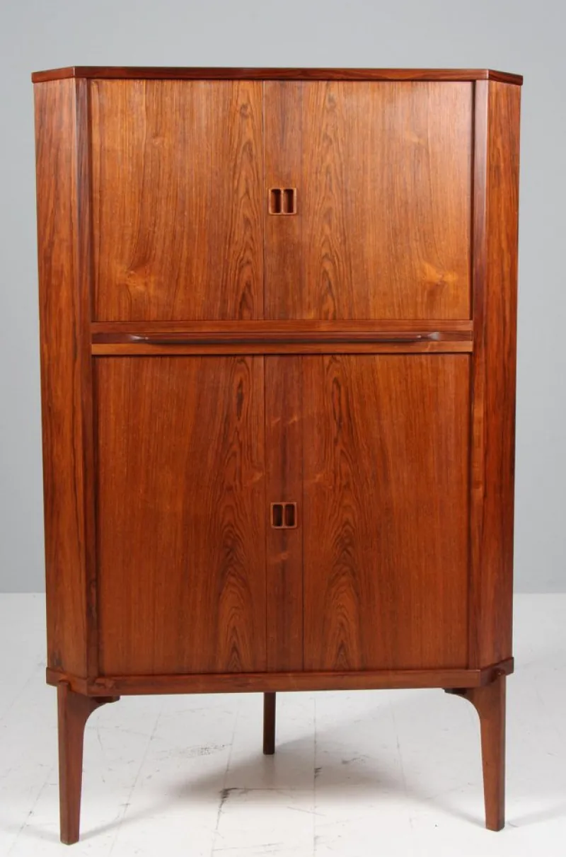 New Pamono Danish Corner Cabinet in Rosewood, 1960s