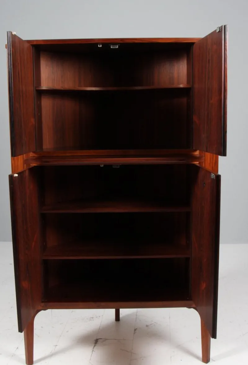 New Pamono Danish Corner Cabinet in Rosewood, 1960s