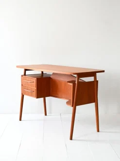 Pamono Danish Desk by Gunnar Nielsen for Tibergaard, 1960s><noscript><img width=