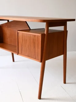 Pamono Danish Desk by Gunnar Nielsen for Tibergaard, 1960s><noscript><img width=