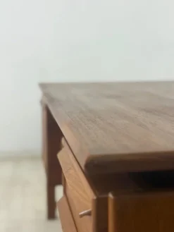 Pamono Danish Desk in Teak by Hennig Kjaernulf><noscript><img width=