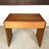 Sale Pamono Danish Dressing Table in Teak with Brass Details and Fold-Out Mirror by Arne Wahl Iversen for Vinde Møbelfabrik, 1960s