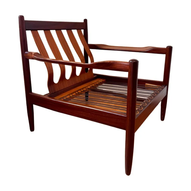 Pamono Danish Easy Chairs and Sofa in Rosewood by Grete Jalk for France & Son 1960s, Set of 3> Living Room Sets