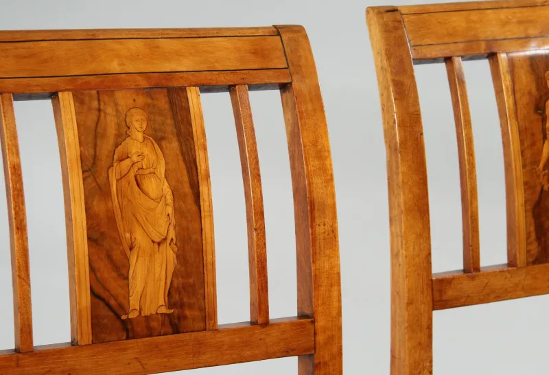 Best Pamono Danish Empire Chairs, 1820s, Set of 4